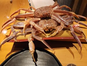 話はアレですが、今日の蟹は見たこともないもので、恐縮しながらいただきました。ありがとうございました。